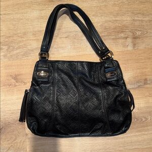 B Makowsky Women's Textured Shoulder Bag